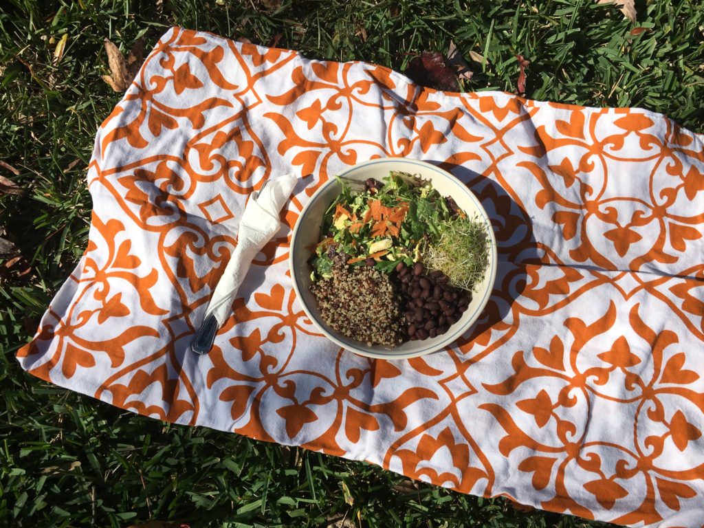 Black Bean Quinoa and Salad